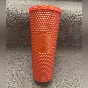 Starbucks Pearlized Orange Studded Tumbler (No Straw) Venti 24oz
